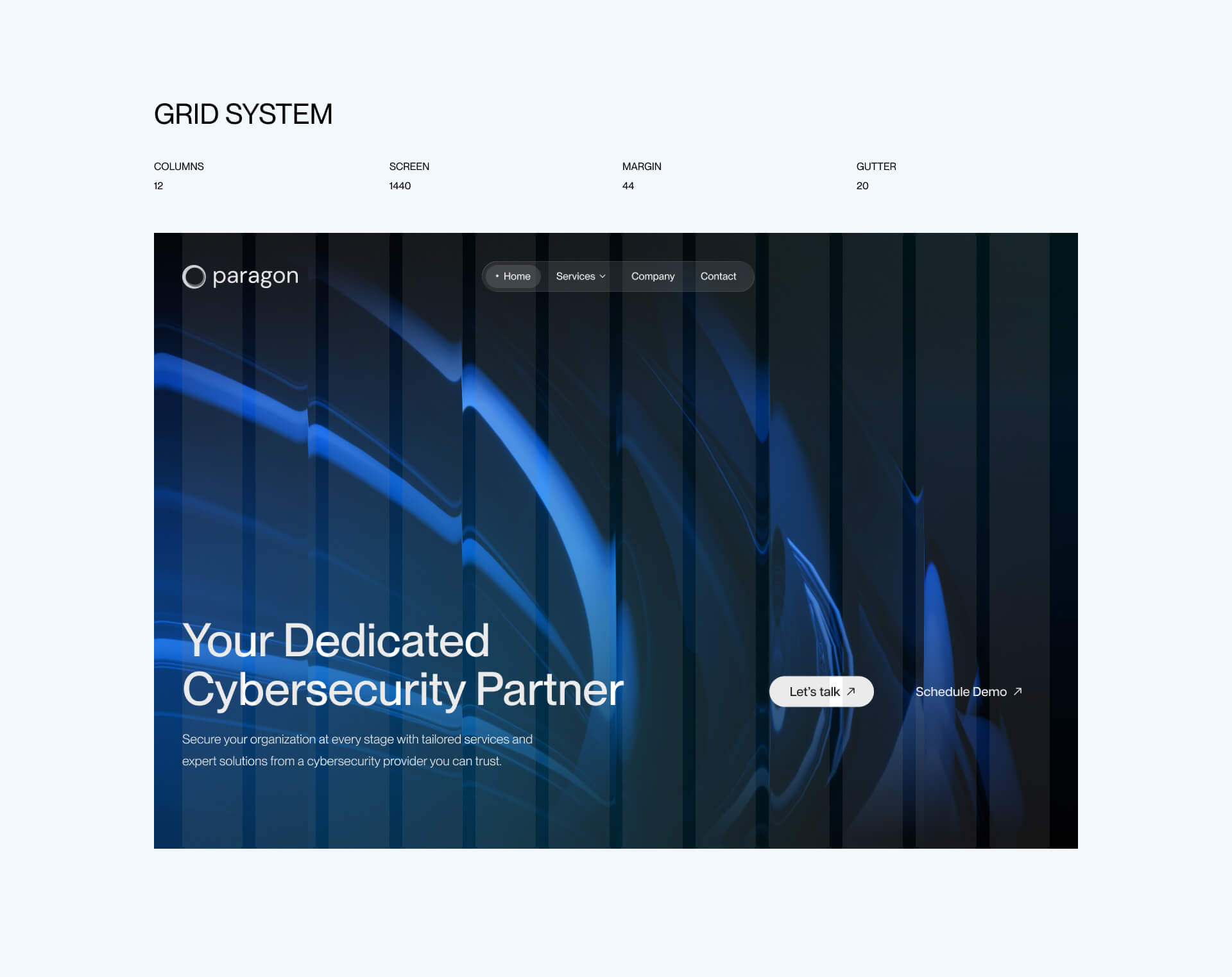 Web Grid System for Paragon Sec
